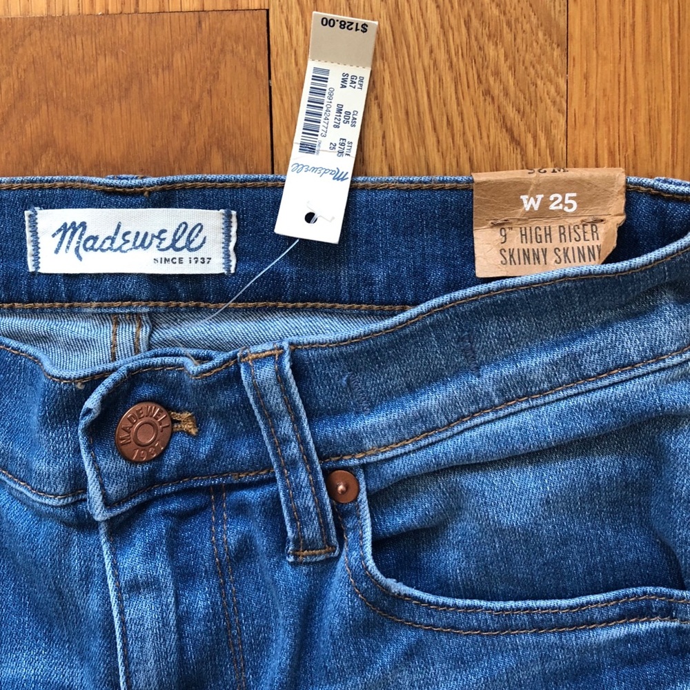 NWT Madewell 9” High Riser Skinny Skinny Jeans